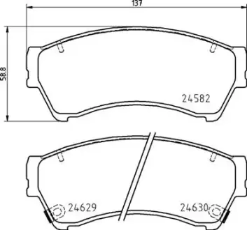 Тормозні (гальмівні) колодки Brembo P49060