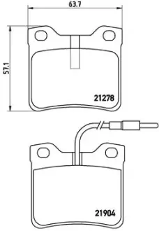 Тормозні (гальмівні) колодки Brembo P50 030