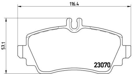 Тормозные колодки brembo P50 036