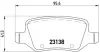 Тормозные колодки brembo P50058