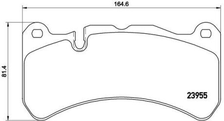 Тормозні (гальмівні) колодки brembo P50 092 на Мерседес Clk