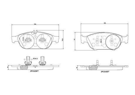 Тормозные колодки brembo P50 106 на Мерседес E-Class A207/C207