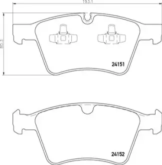 Тормозні (гальмівні) колодки Brembo P50115