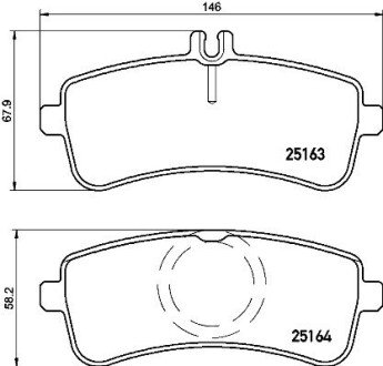 Тормозные колодки brembo P50125 на Мерседес S-Class C217/A217