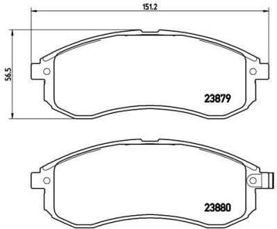 Тормозные колодки brembo P54 033