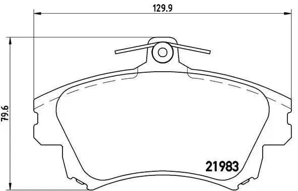 Тормозні (гальмівні) колодки Brembo P54036 (фото 1)