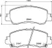 Тормозные колодки brembo P54061