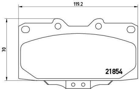 Тормозні (гальмівні) колодки brembo P56034