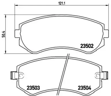 Тормозные колодки brembo P56 039