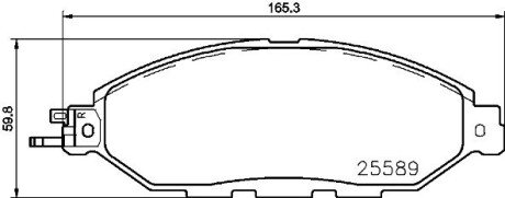 Тормозные колодки brembo P56103