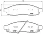 Тормозные колодки brembo P58001