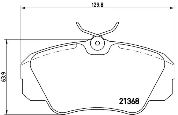 Тормозные колодки brembo P59 016