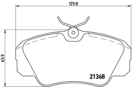 Тормозные колодки brembo P59 016