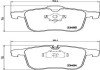 Тормозні (гальмівні) колодки brembo P59 049