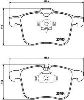 Тормозні (гальмівні) колодки brembo P59 049