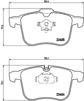 Тормозні (гальмівні) колодки brembo P59049