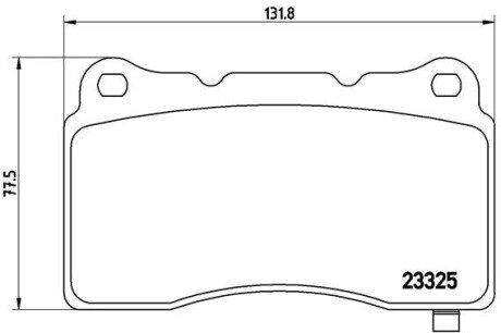 Тормозные колодки brembo P59 079