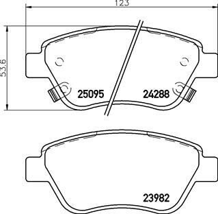 Тормозные колодки brembo P59 081