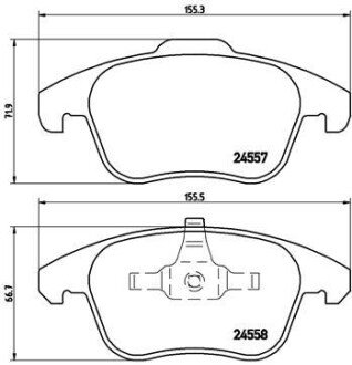 Тормозные колодки brembo P61086 на Пежо 3008