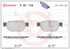 Тормозные колодки brembo P61 115
