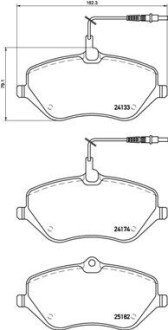 Тормозні (гальмівні) колодки brembo P61 119 на Ситроен С5 х7