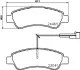 Тормозные колодки brembo P61 125