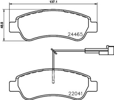 Тормозные колодки brembo P61 125