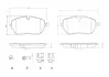 Тормозні (гальмівні) колодки Brembo P 61 128 (фото 1)