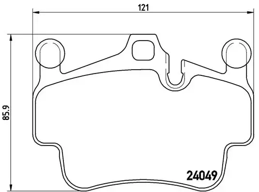 Тормозні (гальмівні) колодки Brembo P65 015 (фото 1)