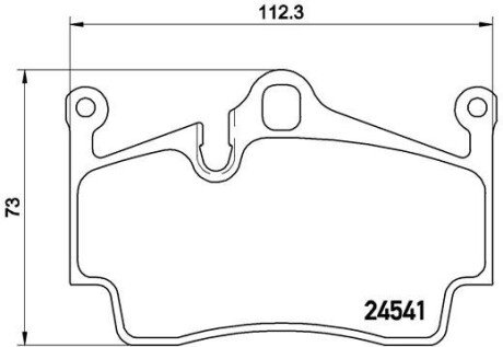 Тормозні (гальмівні) колодки brembo P65 028