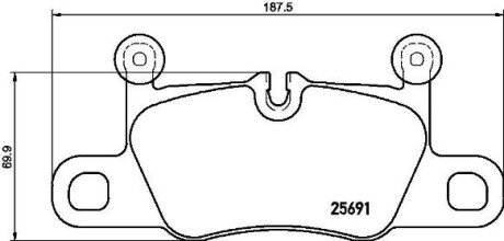 Тормозные колодки brembo P65 031 на Ауди Audi e-tron GT