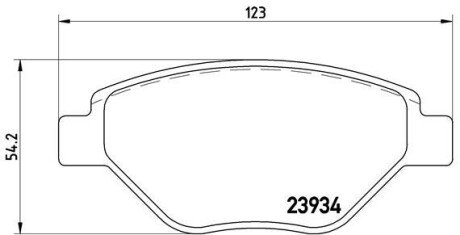 Тормозні (гальмівні) колодки brembo P68031 на Рено Меган 2