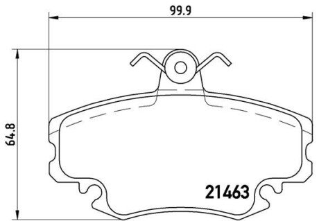 Тормозні (гальмівні) колодки brembo P68038 на Рено Espace