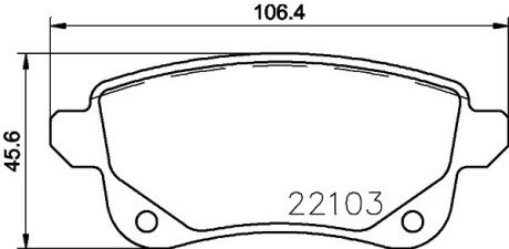 Тормозные колодки brembo P 68 064