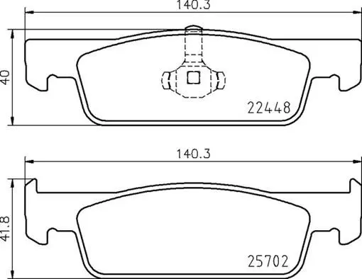 Тормозні (гальмівні) колодки Brembo P68069 (фото 1)