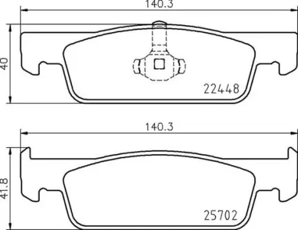 Тормозные колодки brembo P68069 Рено Логан 2