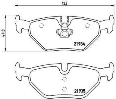 Тормозні (гальмівні) колодки brembo P71 006 на Сааб 9 5