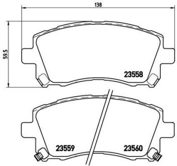 Тормозные колодки brembo P78010 на Субару Форестер sf5