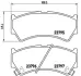 Тормозные колодки brembo P79 013