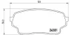 Тормозные колодки brembo P79 019
