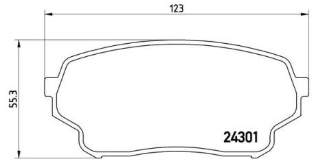 Тормозные колодки brembo P79 019