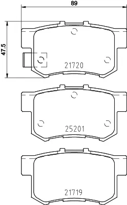 Тормозні (гальмівні) колодки Brembo P79027 (фото 1)