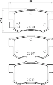 Тормозні (гальмівні) колодки Brembo P79027