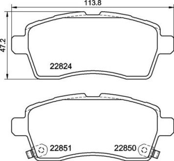 Тормозные колодки brembo P79 037