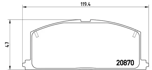 Тормозные колодки brembo P83 011