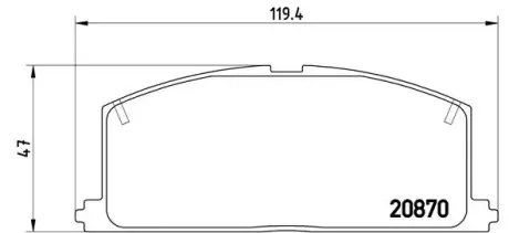 Тормозные колодки brembo P83 011