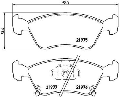 Тормозні (гальмівні) колодки brembo P83 041 на Тойота Авенсис т22