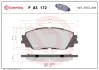Тормозні (гальмівні) колодки Brembo P83 172 (фото 1)