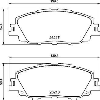 Тормозні (гальмівні) колодки Brembo P83 175