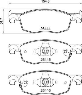 Тормозні (гальмівні) колодки brembo P83 185